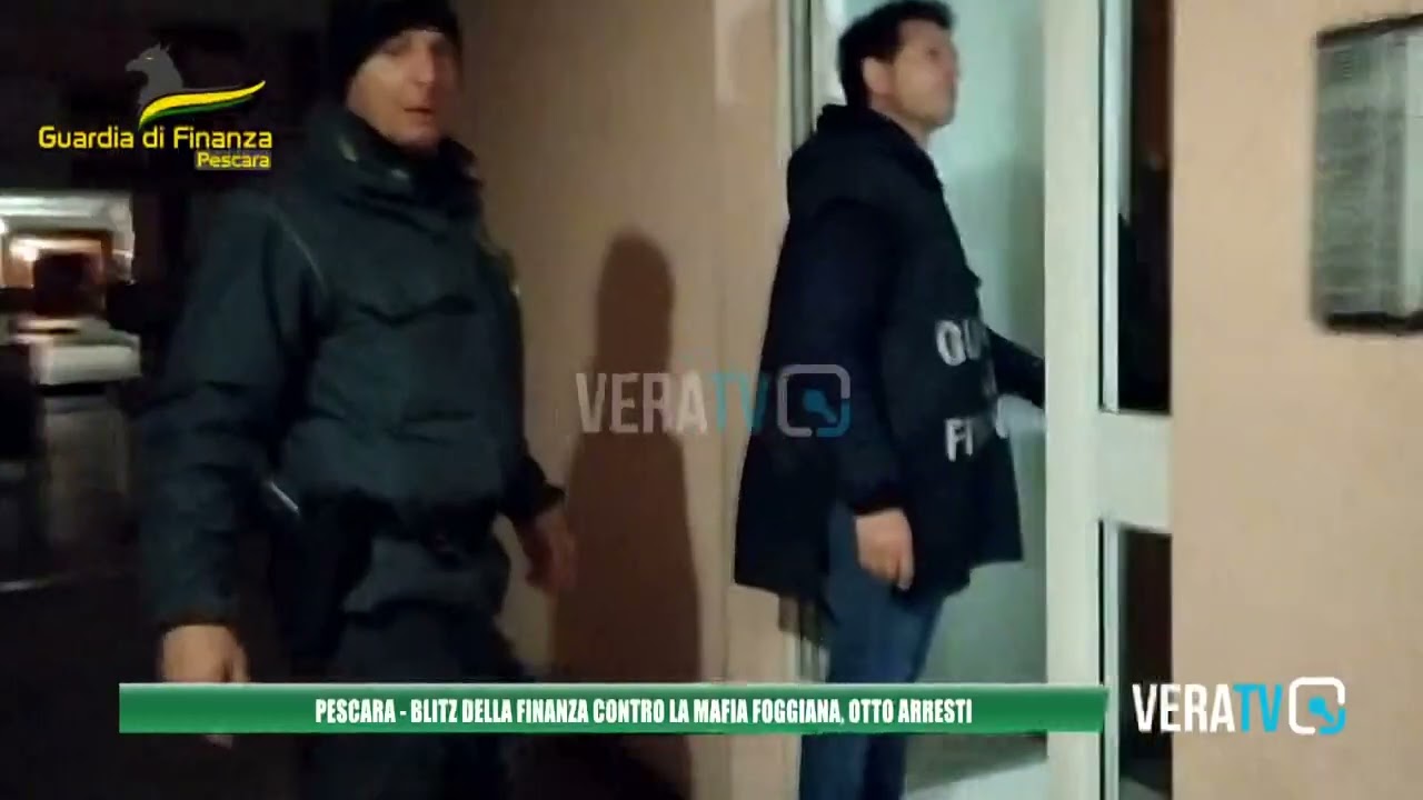 Pescara – Blitz della finanza contro la mafia foggiana: otto arresti