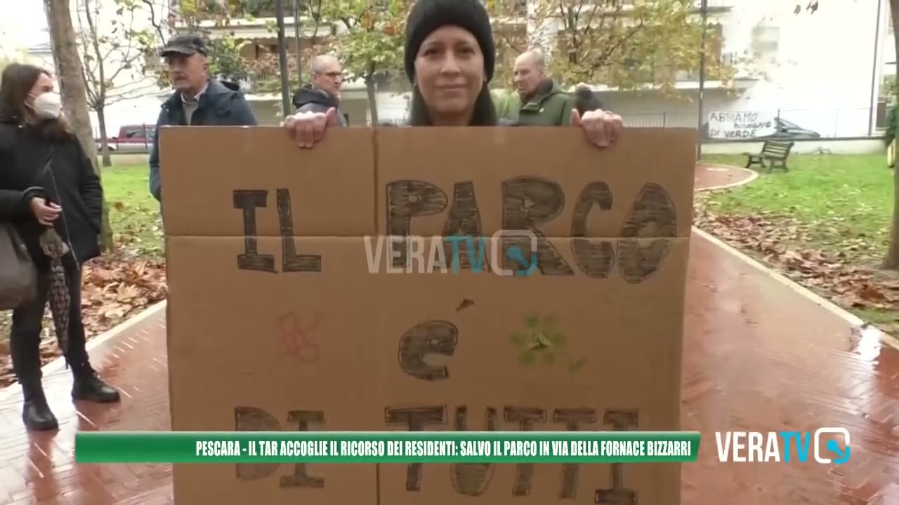 Pescara – Il Tar accoglie il ricorso dei residenti: salvo il parco in via della Fornace Bizzarri