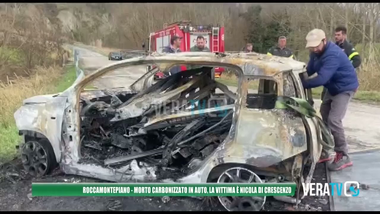 Roccamontepiano – Morto carbonizzato in auto, la vittima è Nicola Di Crescenzo