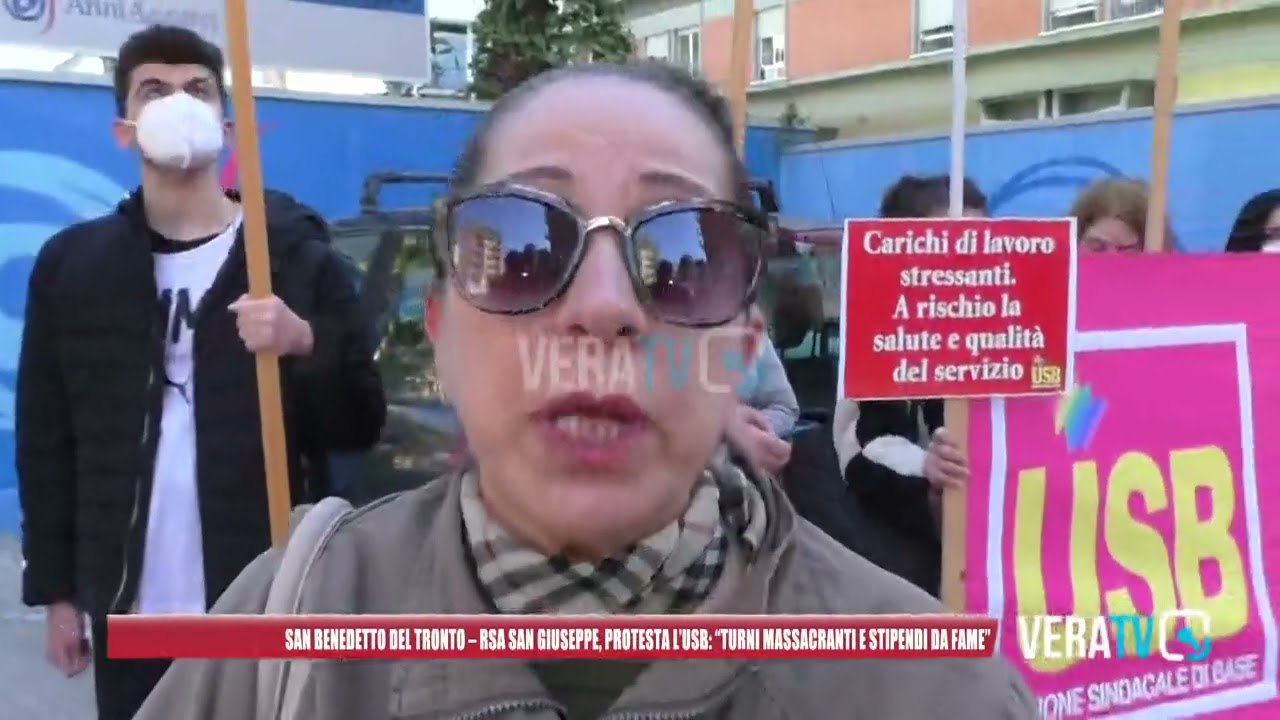 San Benedetto del Tronto – Rsa San Giuseppe, protesta l’Usb: “Turni massacranti, stipendi da fame”