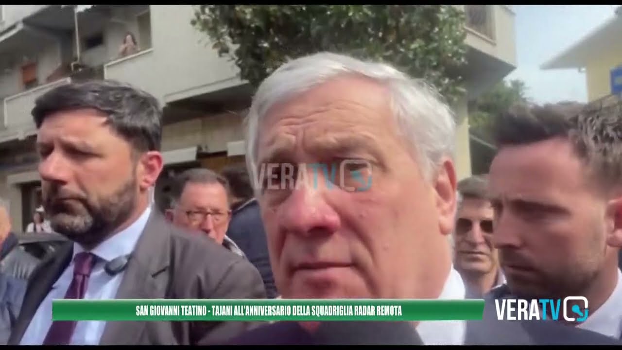San Giovanni Teatino – Tajani all’anniversario della squadriglia radar remota dell’Aeronautica