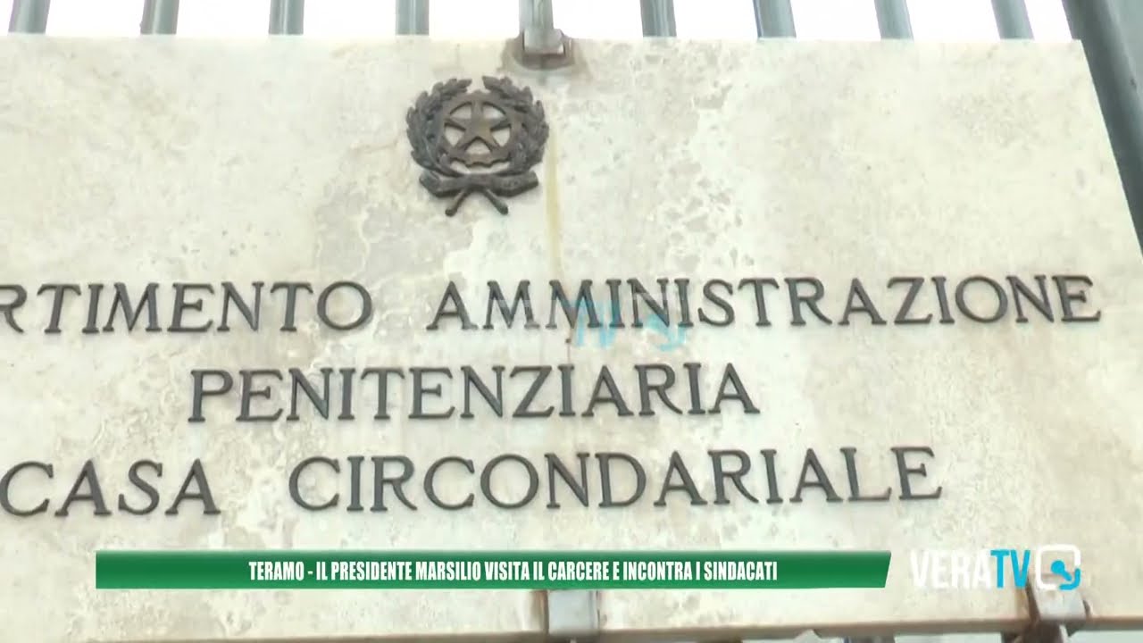 Teramo – Visita al carcere del presidente Marsilio: “Tanti problemi da risolvere”