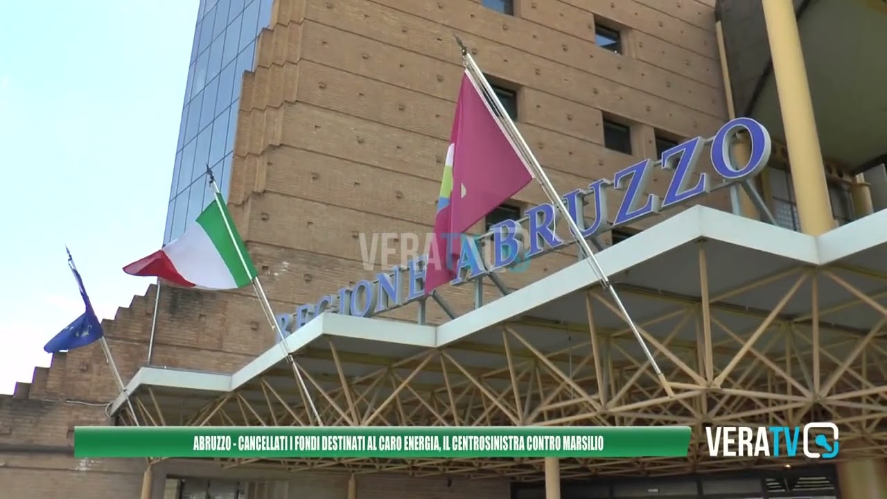 Abruzzo – Cancellati i fondi destinati al caro energia, il centrosinistra attacca Marsilio
