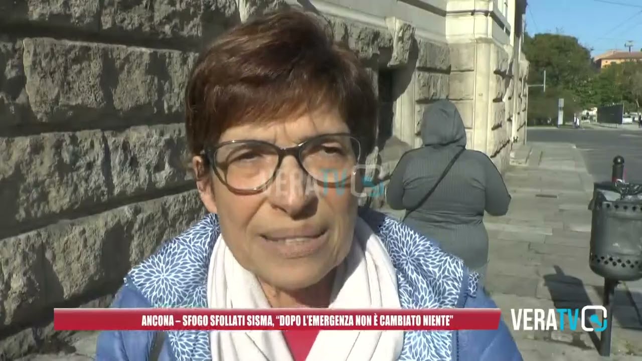 Ancona – Si sfogano gli sfollati del sisma: “Dopo l’emergenza non è cambiato niente”