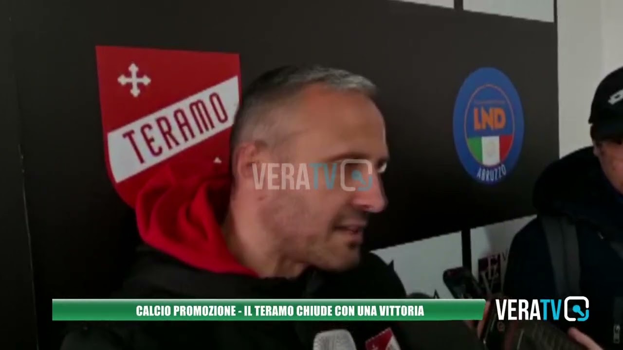 Calcio Promozione, il Teramo chiude il campionato con un’altra vittoria