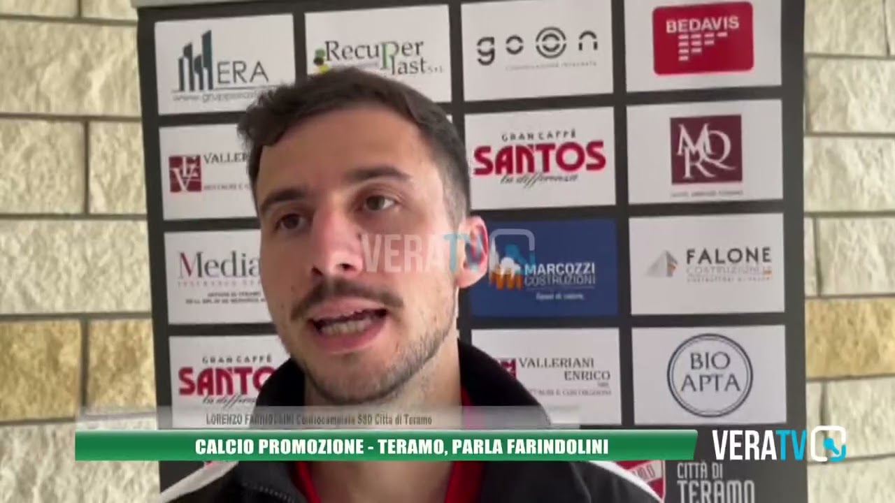 Calcio Promozione – Teramo, Farindolini: “Chiudere bene il campionato”