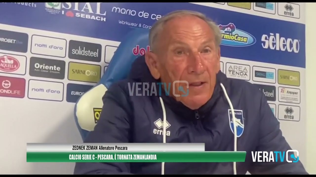Calcio Serie C – È tornata Zemanlandia, il Pescara strapazza la Virtus Francavilla per 4a1