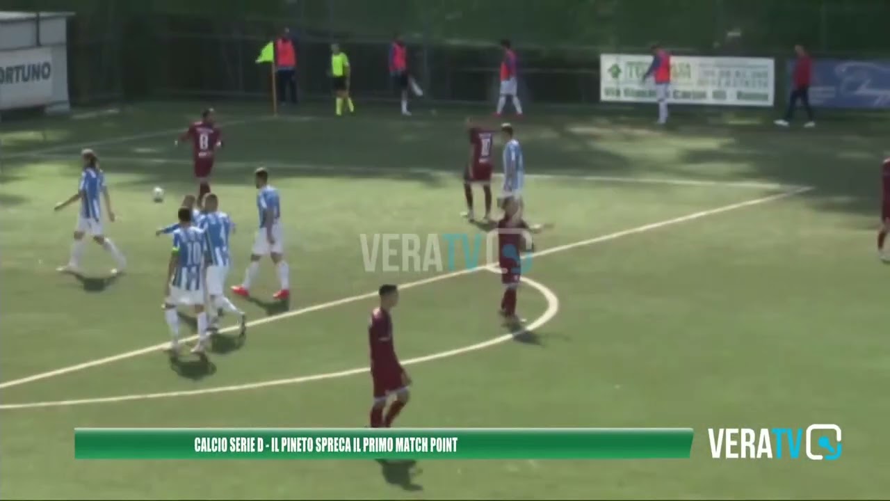 Calcio Serie D, Pineto ko a Trastevere: sprecato il primo match point