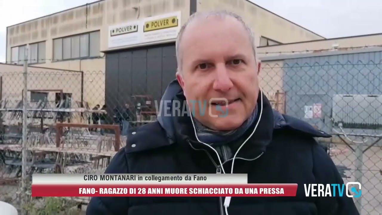 Fano – Tragedia sul lavoro, 26enne muore schiacciato da una pressa