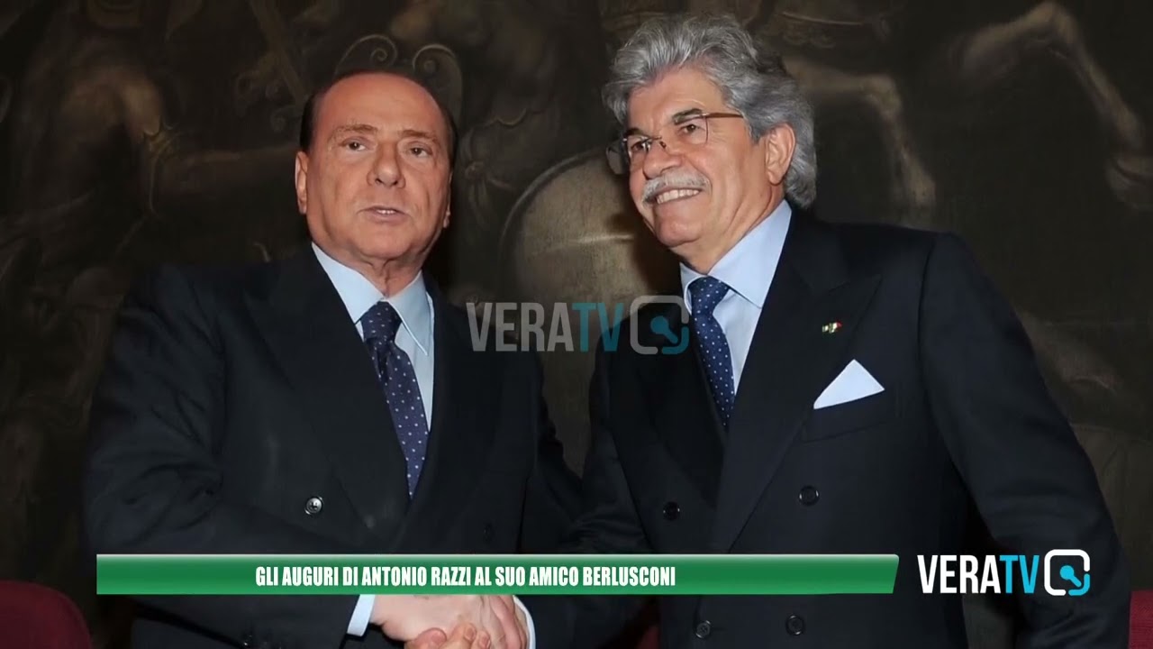Gli auguri di Antonio Razzi all’amico Silvio Berlusconi