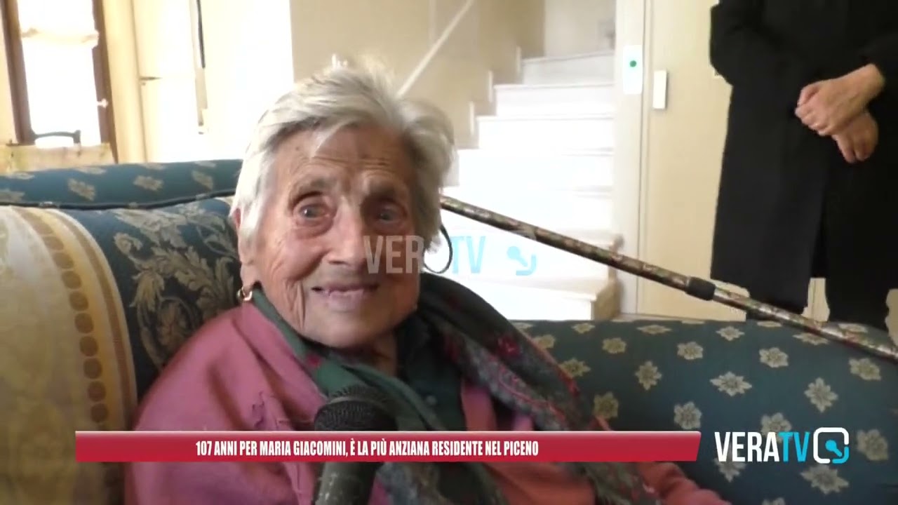 Monteprandone, 107 anni per Maria Giacomini: è la più anziana residente del Piceno