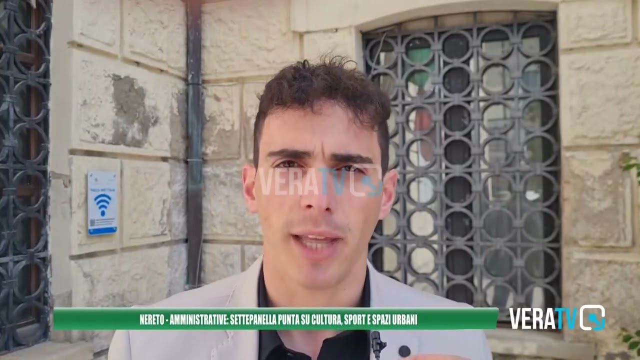 Nereto, il candidato sindaco Matteo Settepanella punta su cultura, sport e spazi urbani