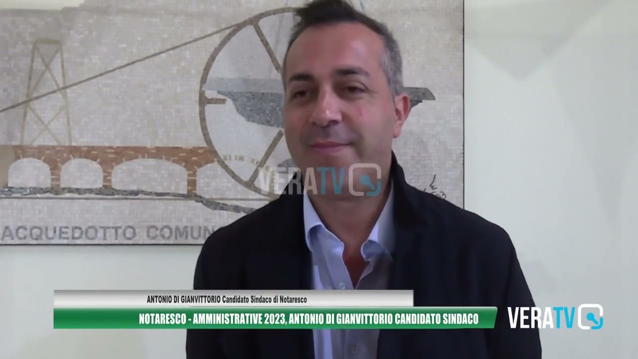 Notaresco – Amministrative 2023, Antonio di Gianvittorio candidato sindaco