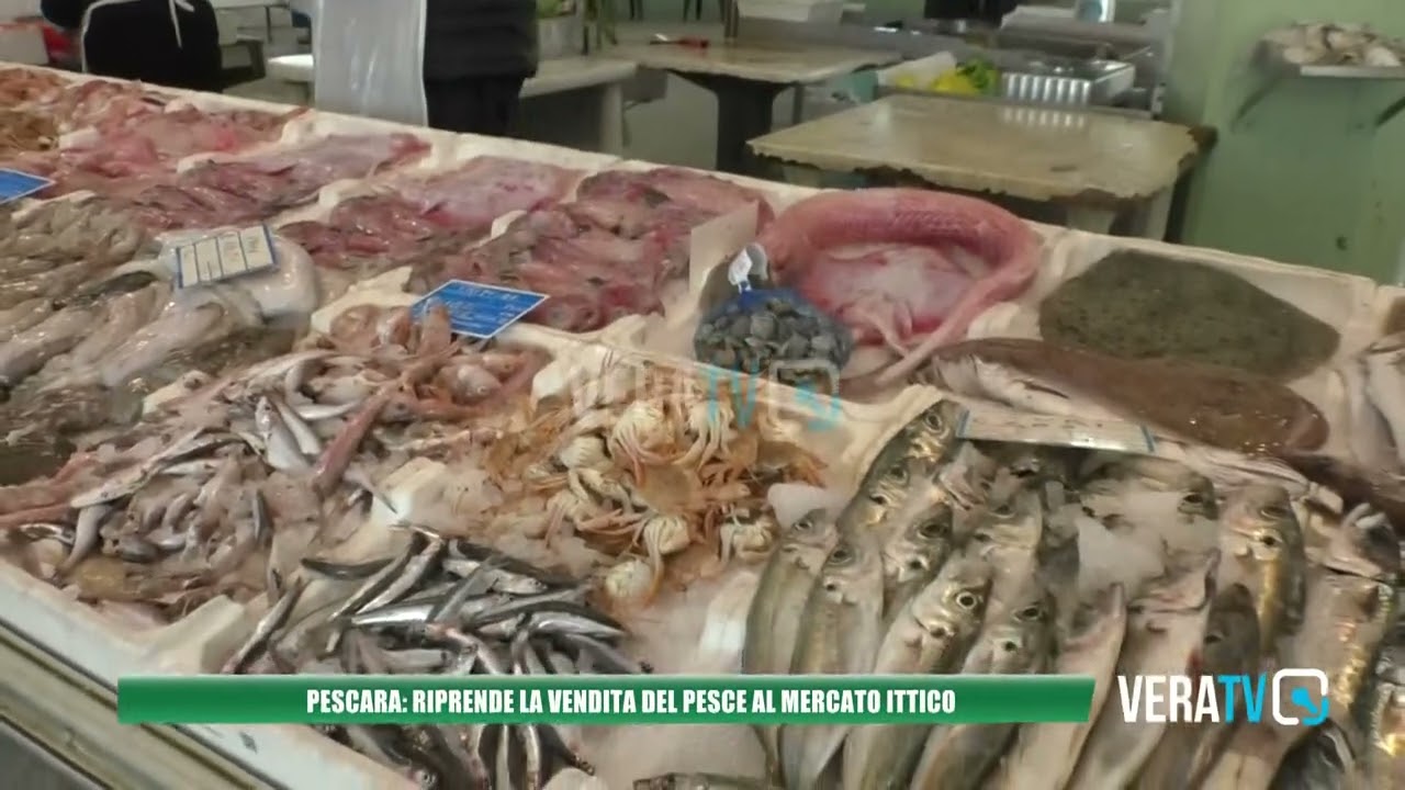 Pescara – Riprende la vendita del pesce al mercato ittico
