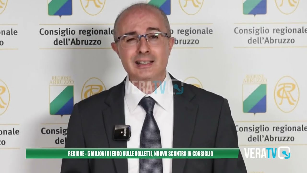 Regione Abruzzo: cinque milioni di euro sulle bollette, nuovo scontro in consiglio