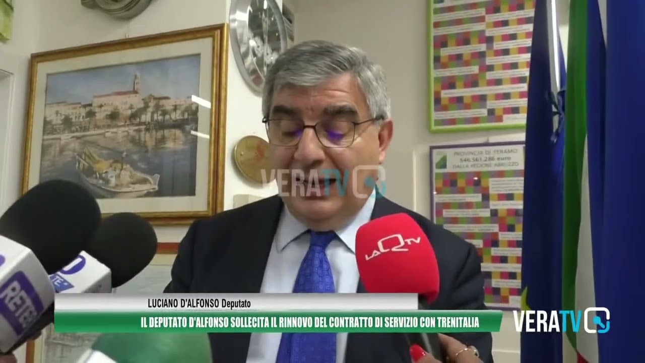 Abruzzo – Il deputato D’Alfonso sollecita il rinnovo del contratto di servizio con Trenitalia