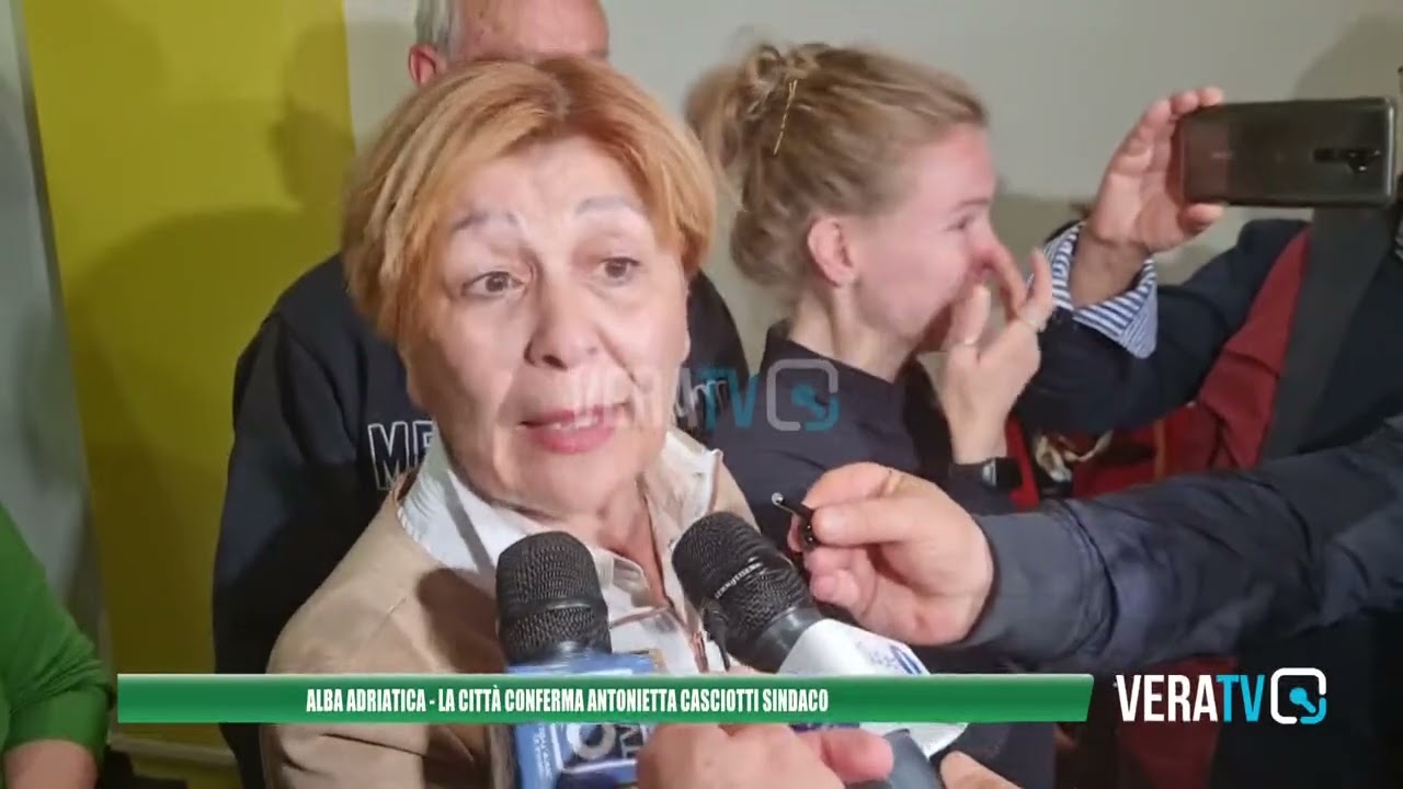 Alba Adriatica – Antonietta Casciotti confermata sindaco: “Grazie a tutta la città”