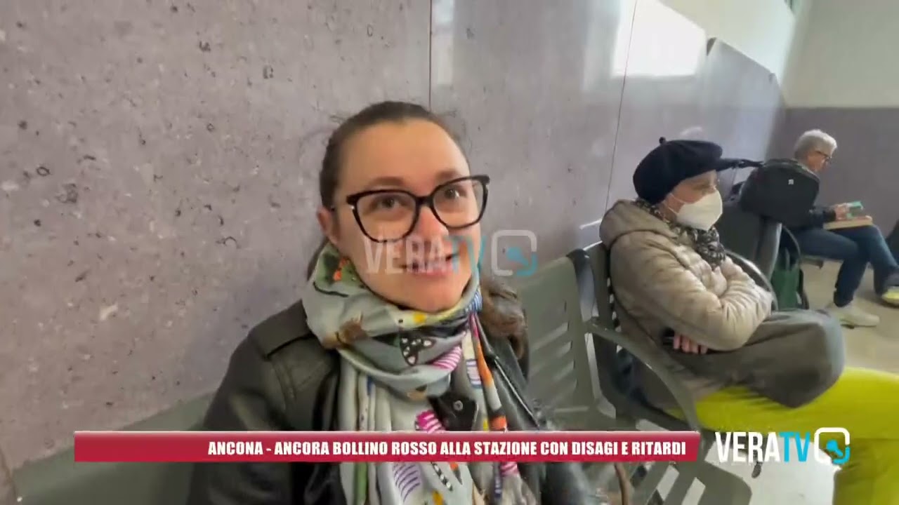 Ancona – Disagi, ritardi e lunghe attese: ancora bollino rosso alla stazione a causa del maltempo