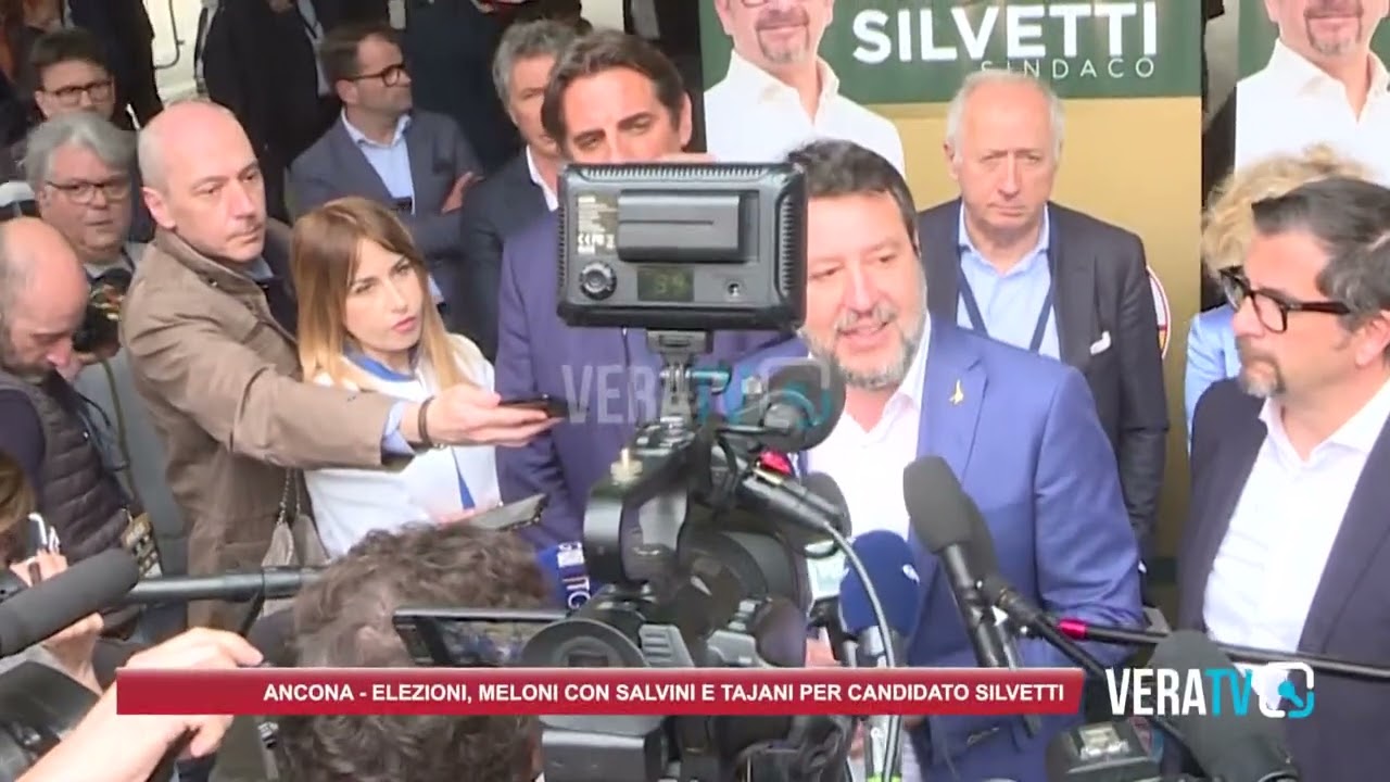 Ancona – Elezioni comunali: Meloni, Salvini e Tajani in città per appoggiare Silvetti