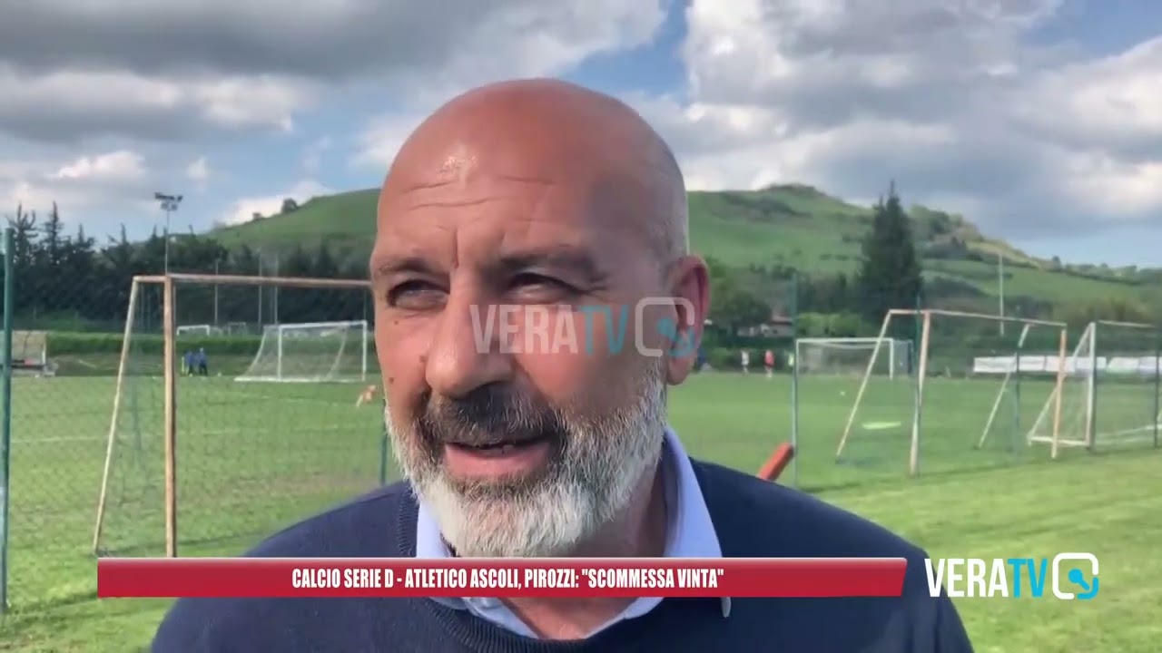 Calcio serie D – Pirozzi: “Atletico Ascoli, vinta la mia scommessa”