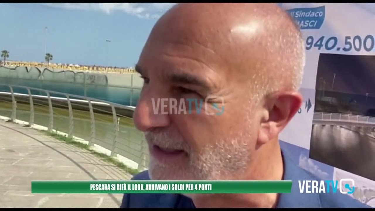 Pescara – La città si rifà il look, arrivano i fondi per sistemare quattro ponti
