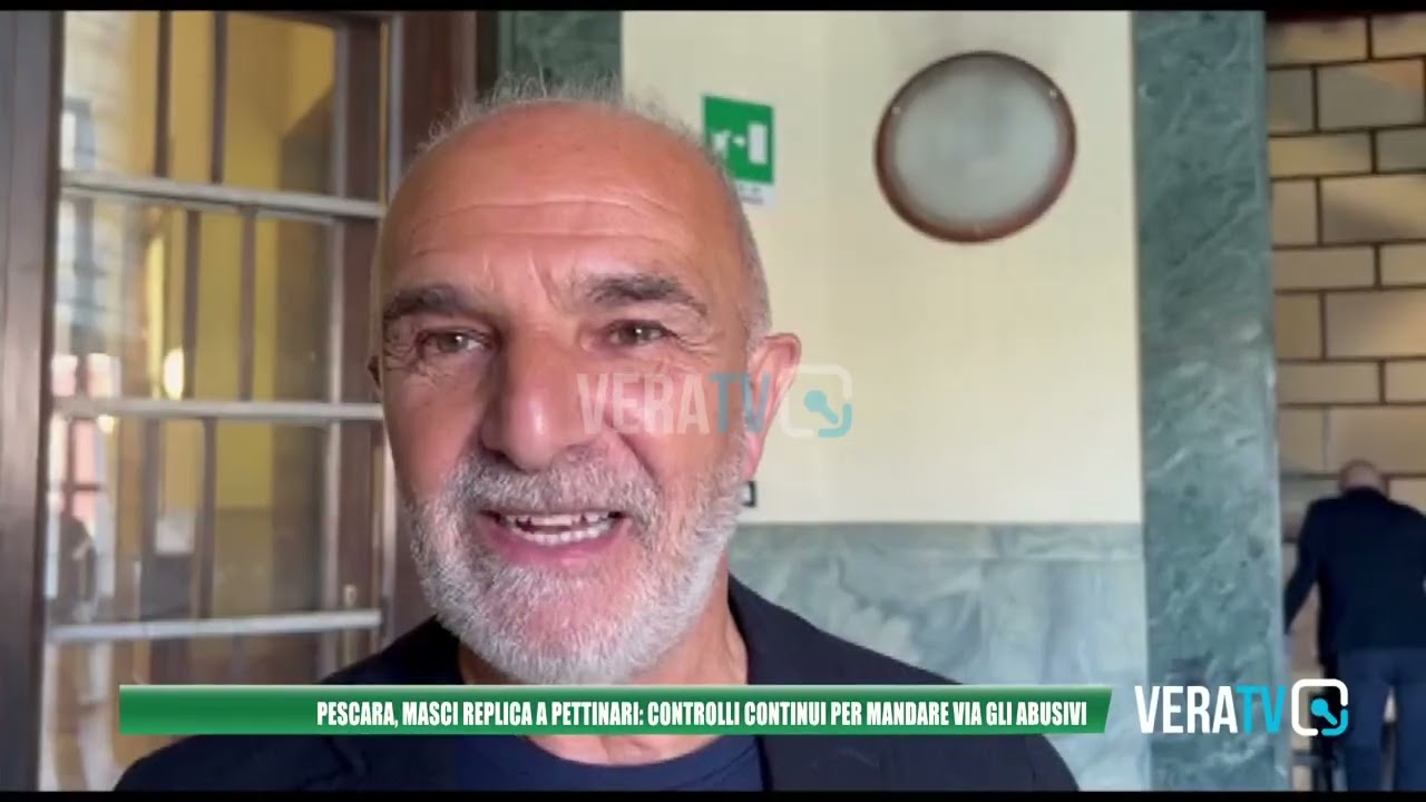 Pescara – Masci replica a Pettinari: “Controlli continui per mandare via gli abusivi”