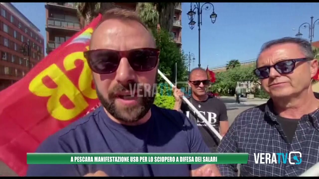 Pescara – Scende in piazza l’Unione sindacale: “Salari troppo bassi”