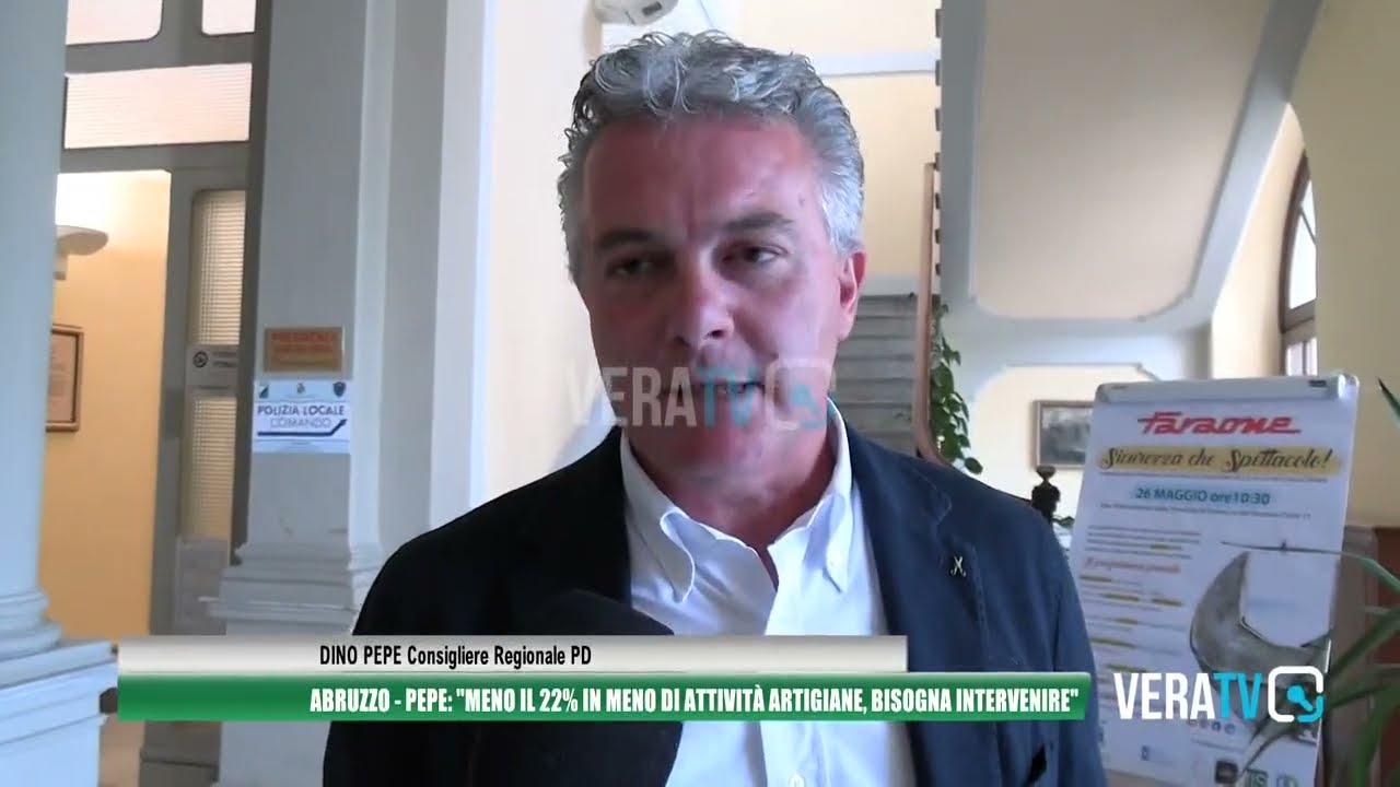 Regione Abruzzo – Il consigliere Dino Pepe presenta interpellanza per finanziamento bottega scuola