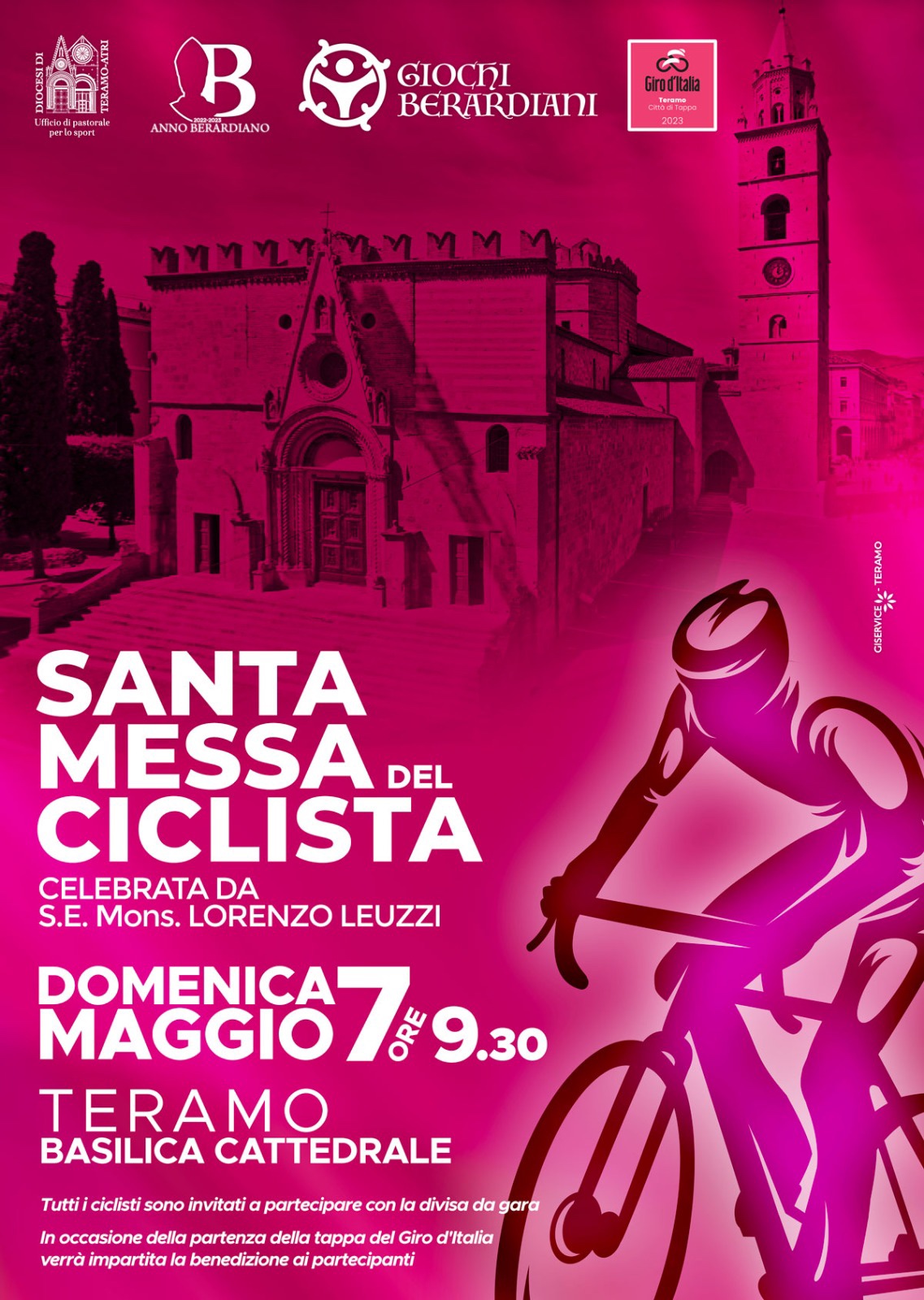 Teramo-L’Anno Berardiano della Diocesi si tinge di rosa in attesa del Giro d’Italia