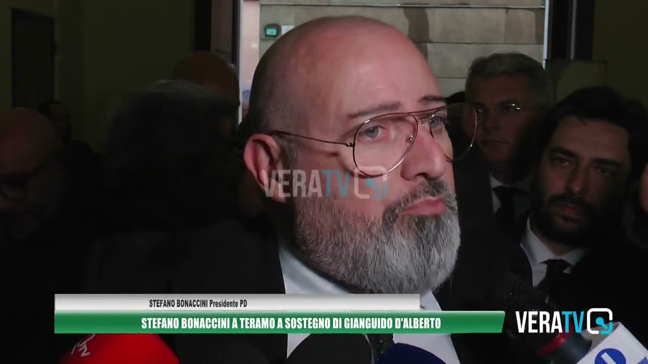 Teramo – Bonaccini sostiene D’Alberto: “La città ha bisogno di continuità”