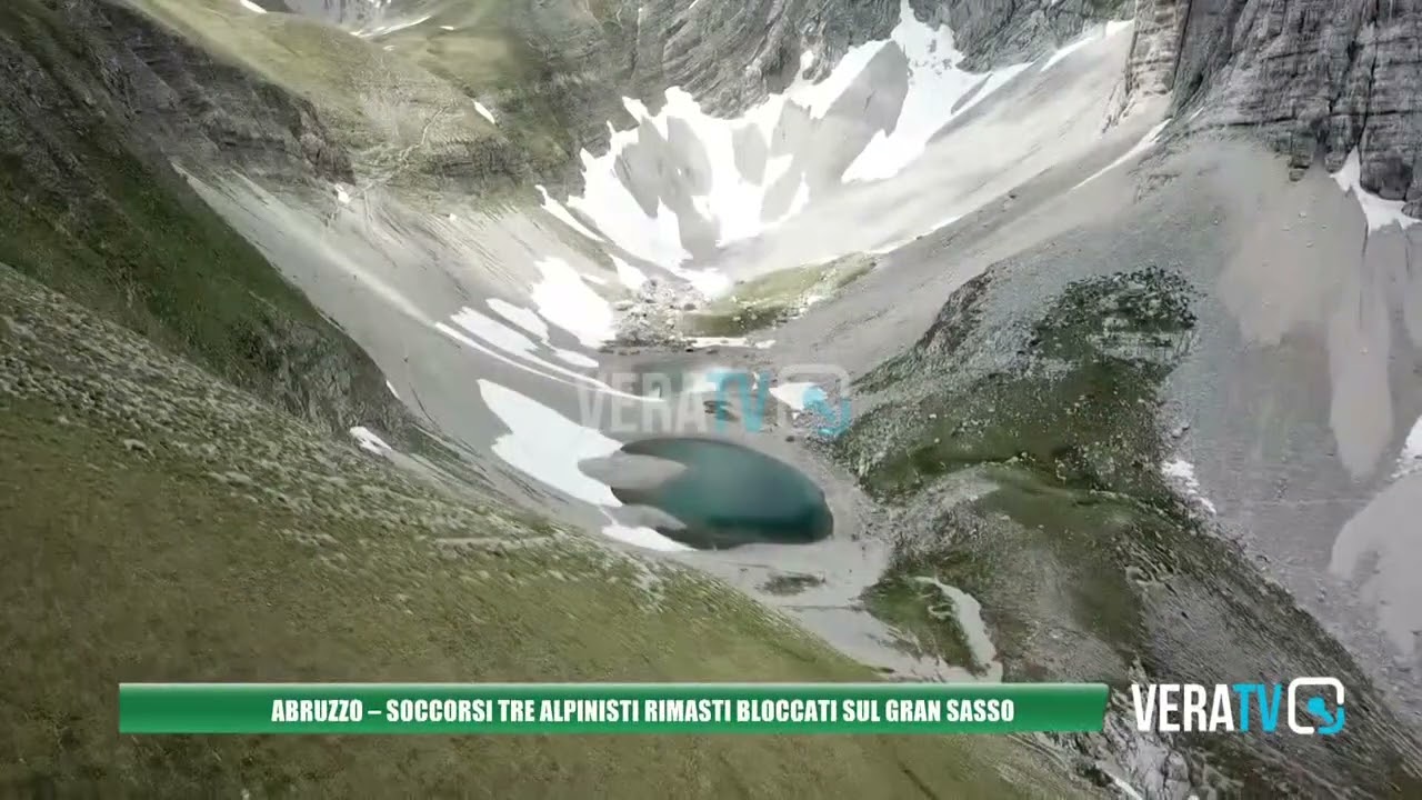 Abruzzo – Soccorsi tre alpinisti rimasti bloccati sul Gran Sasso