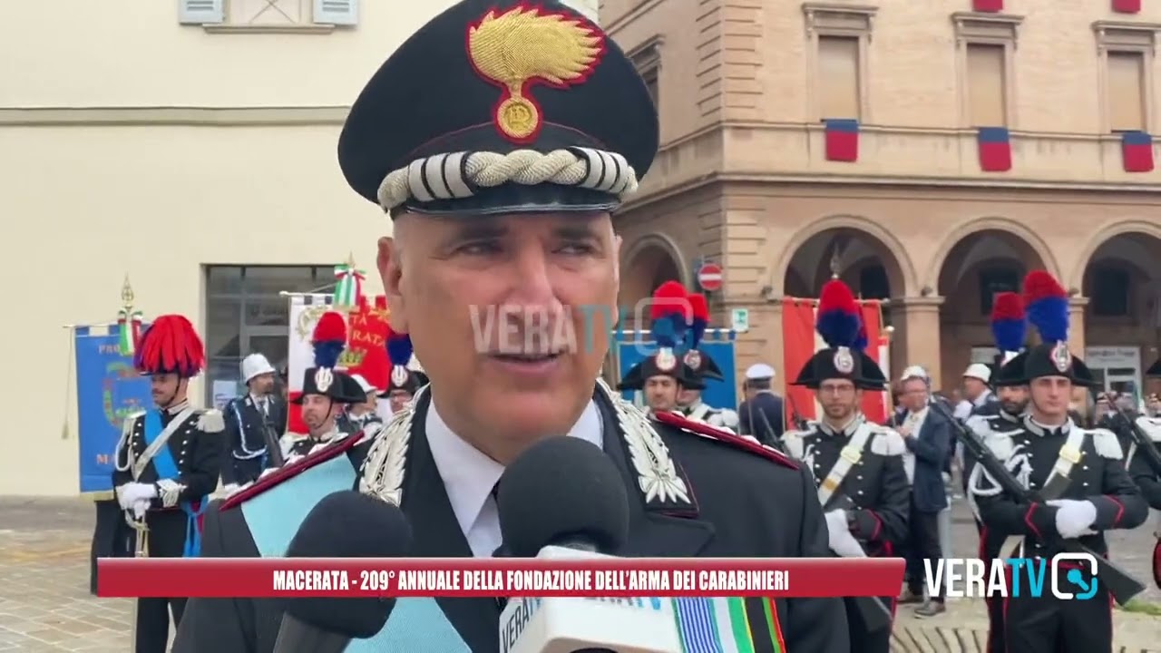 Macerata celebra i 209 anni dell’Arma dei Carabinieri