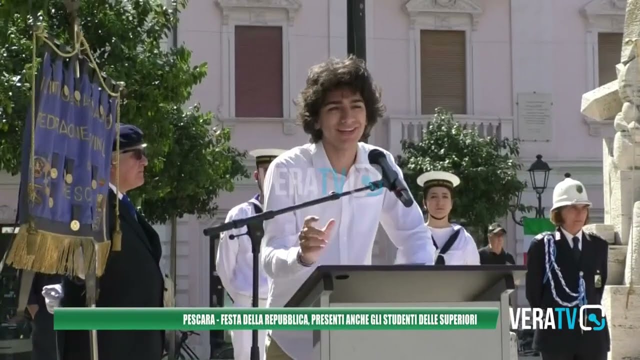 Pescara – Festa della Repubblica: presenti anche gli studenti delle superiori