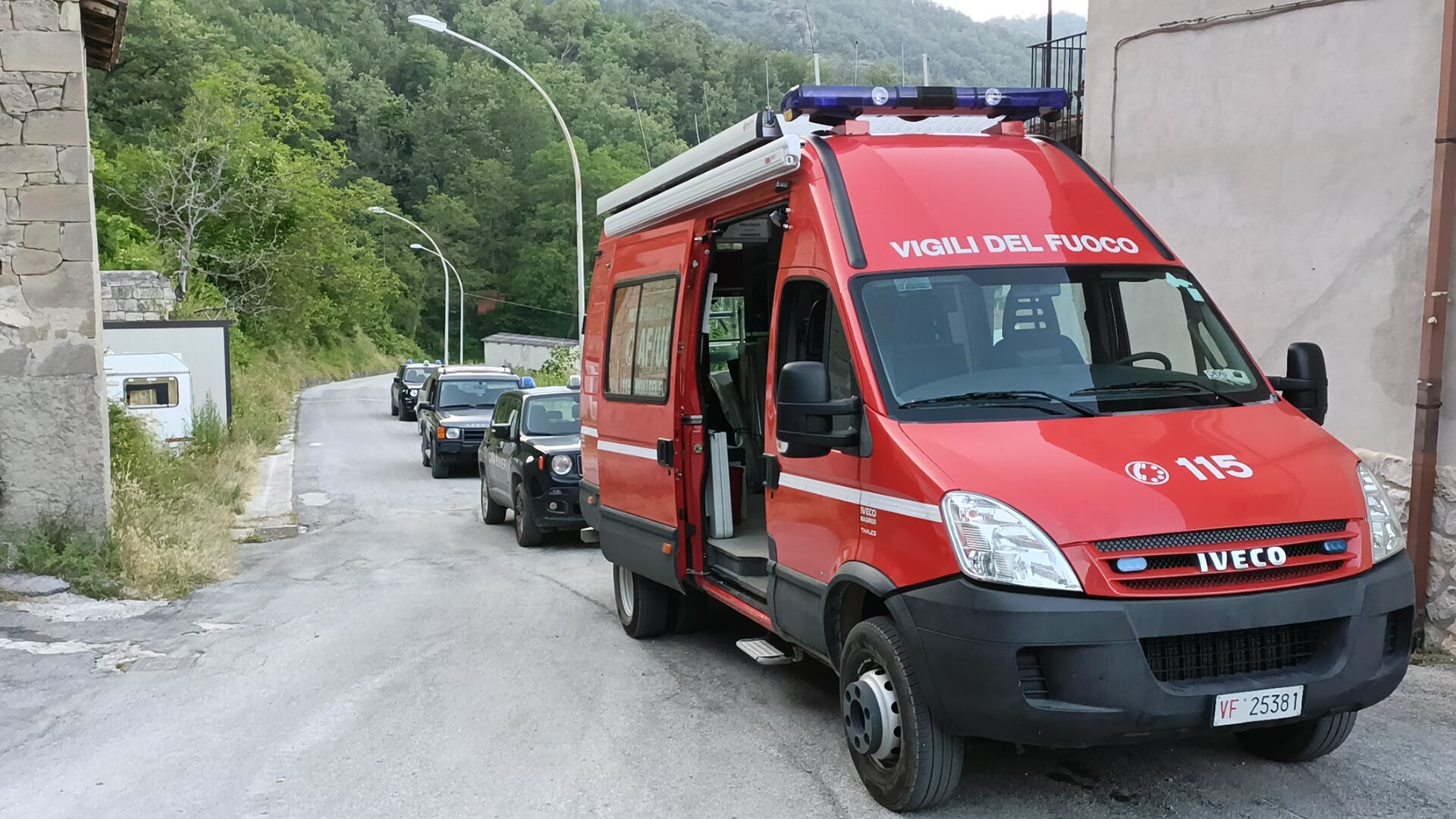Tragedia a Acquasanta Terme: trovato morto dal drone dei vigili del fuoco