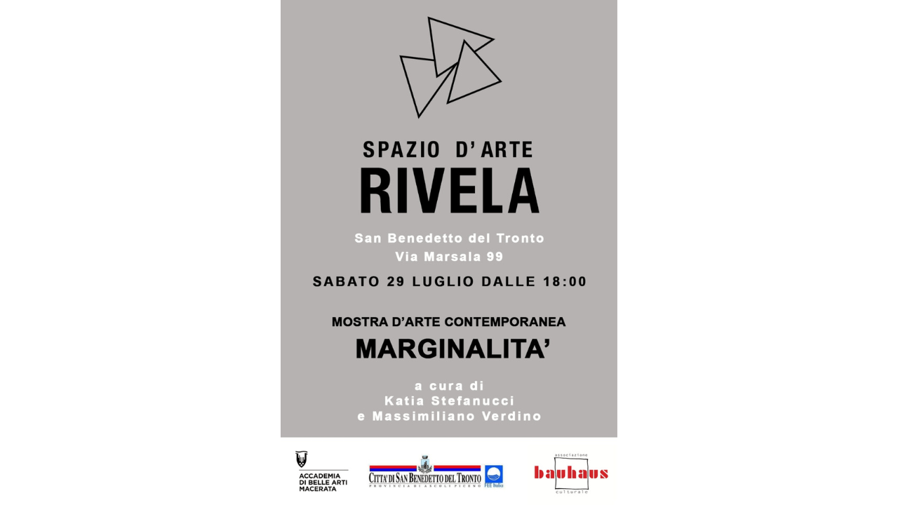 Spazio d’arte Rivela, a San Benedetto una galleria per l’arte contemporanea: al via sabato la mostra “Marginalità”