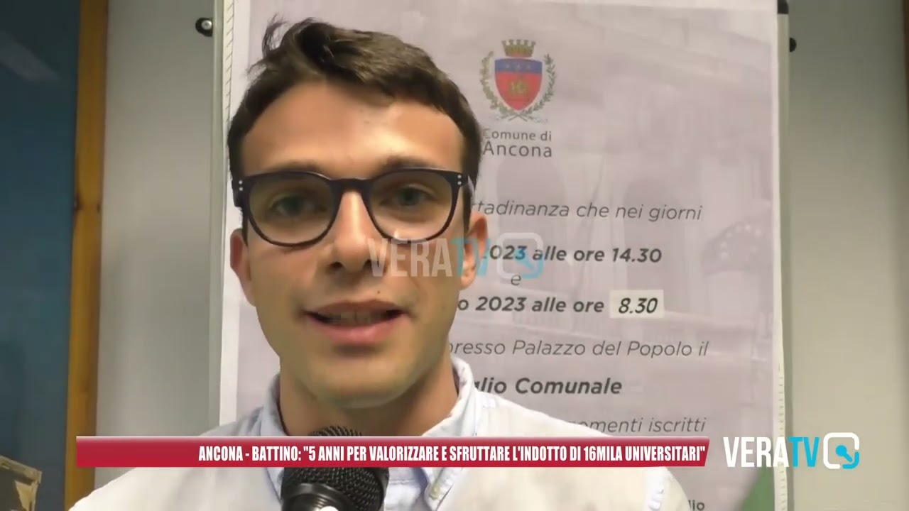 Ancona – Battino: “Cinque anni per valorizzare e sfruttare l’indotto di 16mila universitari”