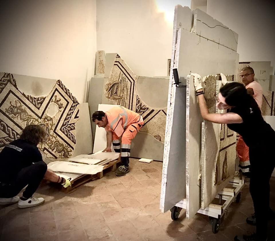 Restaurato l’ultimo mosaico romano che torna a Matelica
