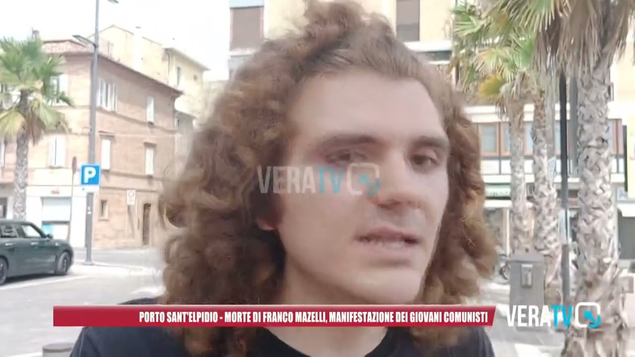 Porto Sant’Elpidio – Morte di Franco Mazelli, manifestazione dei giovani comunisti