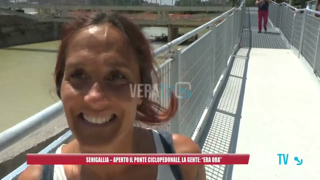 Senigallia – Aperto il ponte ciclopedonale, i cittadini: “Era ora”