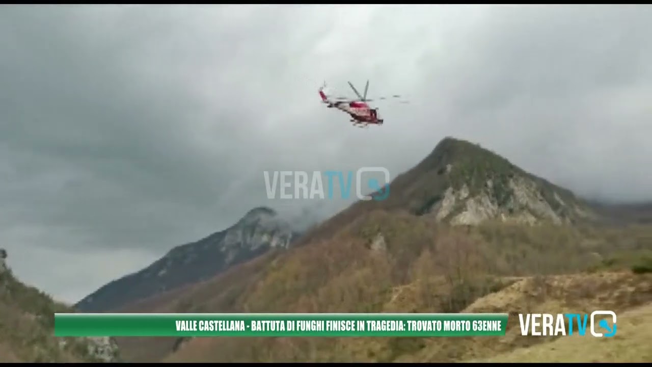 Valle Castellana, battuta di funghi finisce in tragedia