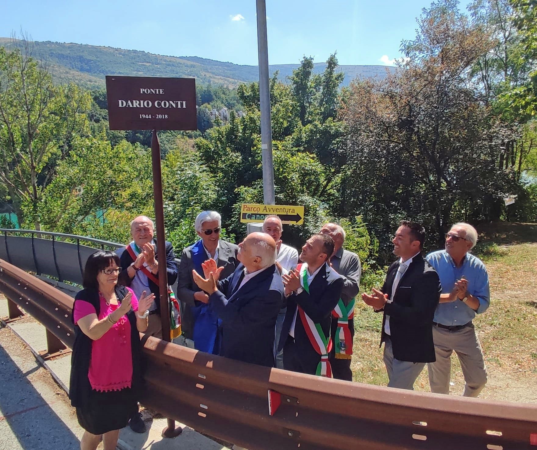 La provincia di Macerata intitola il ponte di Fiastra in ricordo di Dario Conti