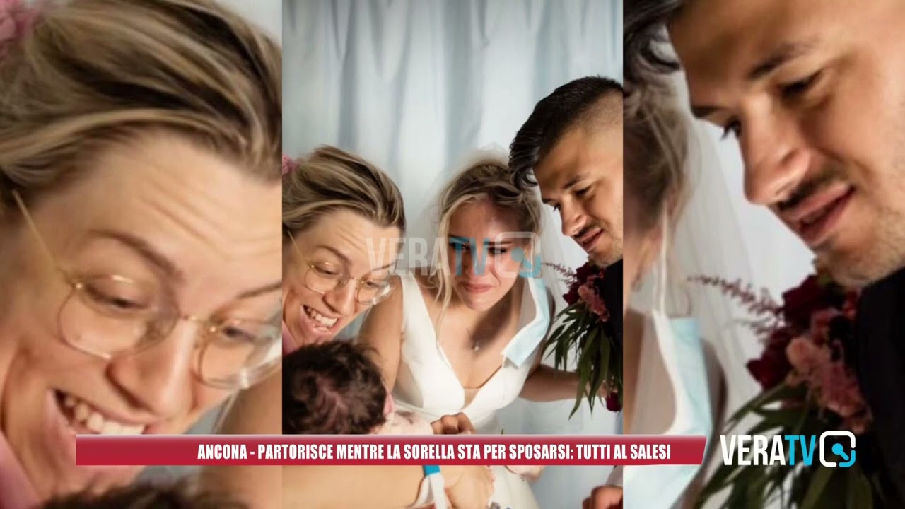 Ancona – Partorisce mentre la sorella sta per sposarsi, tutta la famiglia al Salesi