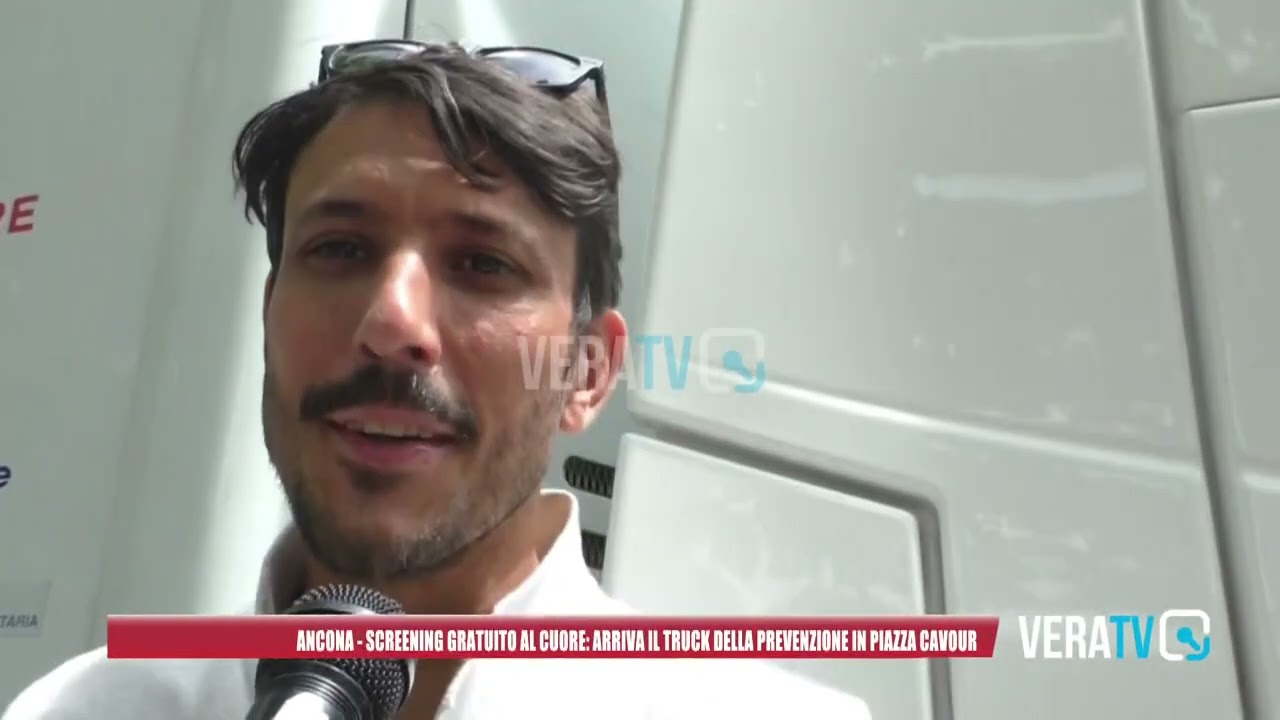 Ancona, screening gratuito al cuore: arriva il truck della prevenzione in piazza Cavour