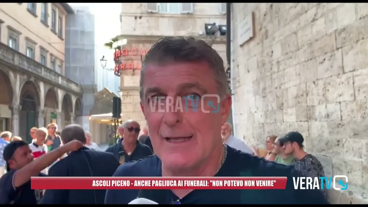Ascoli Piceno – Anche Pagliuca ai funerali di Carlo Mazzone: “Non potevo non venire”