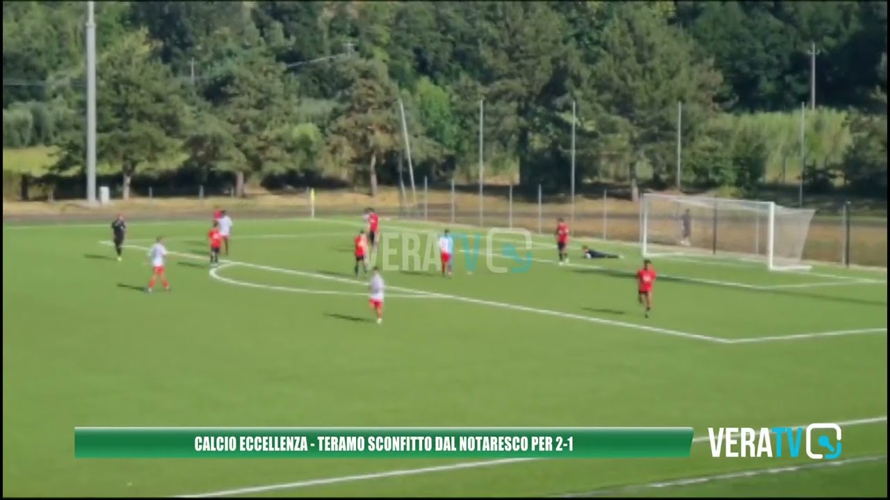 Calcio Eccellenza – Finisce 1-2 l’amichevole tra il Città di Teramo e il Notaresco