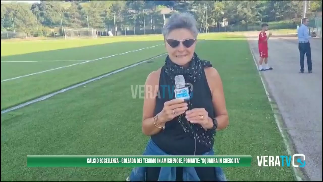 Calcio Eccellenza – Goleada del Teramo in amichevole, Pomante: “Squadra in crescita”