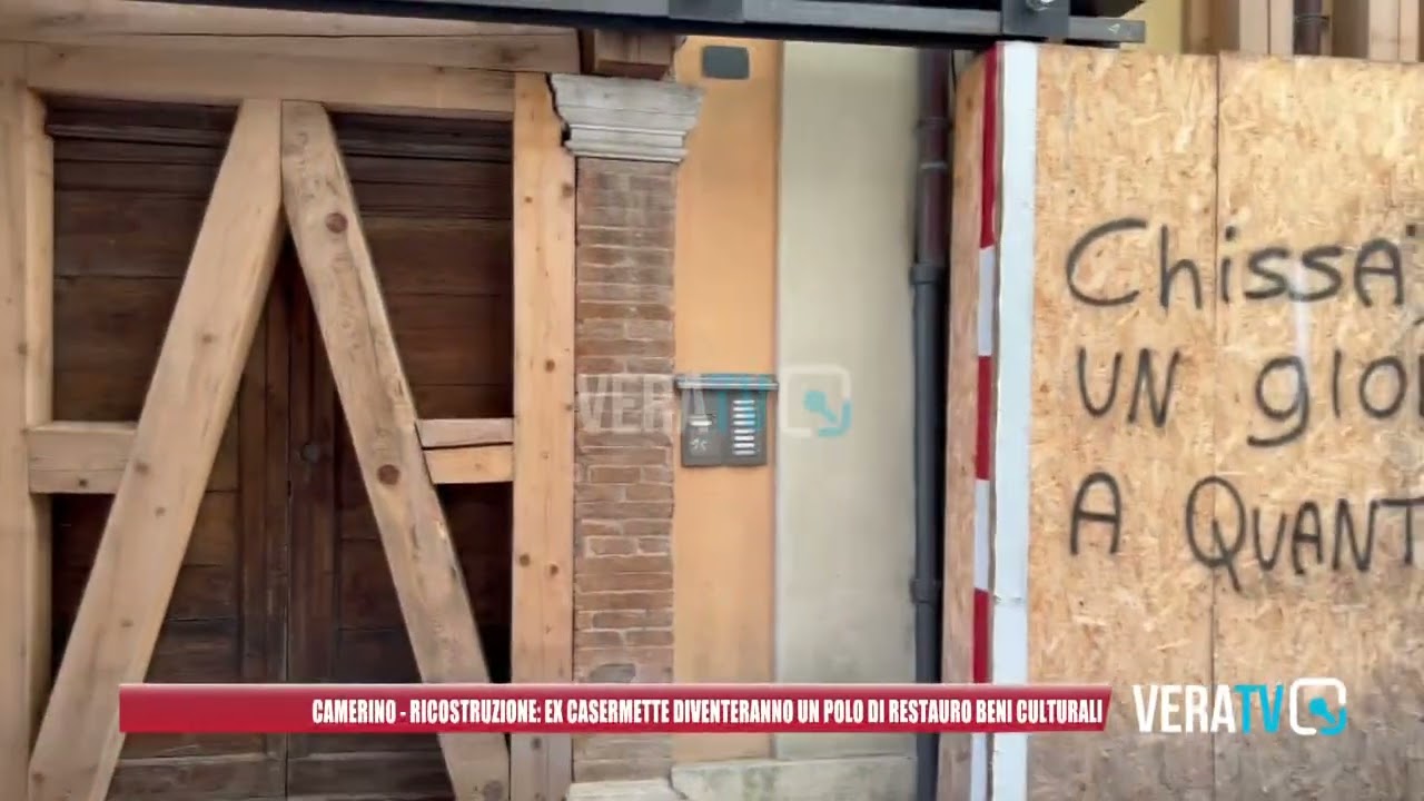 Camerino – Ricostruzione, le ex casermette diventeranno un polo di restauro per i beni culturali