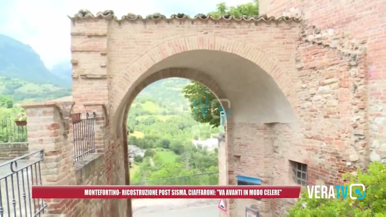 Montefortino, il sindaco Ciaffaroni: “La ricostruzione va avanti in modo celere”