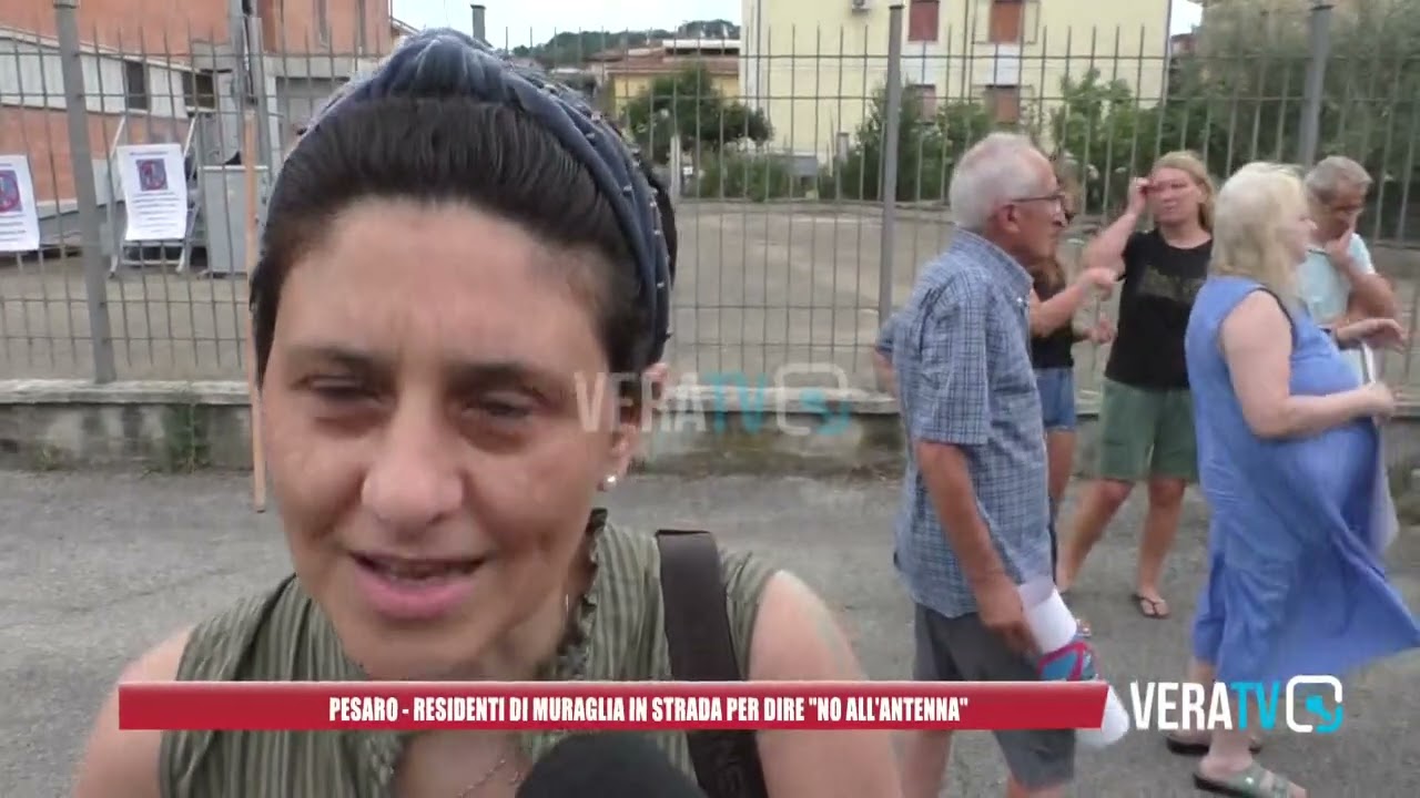Pesaro – Residenti di Muraglia in strada per dire “no all’antenna”