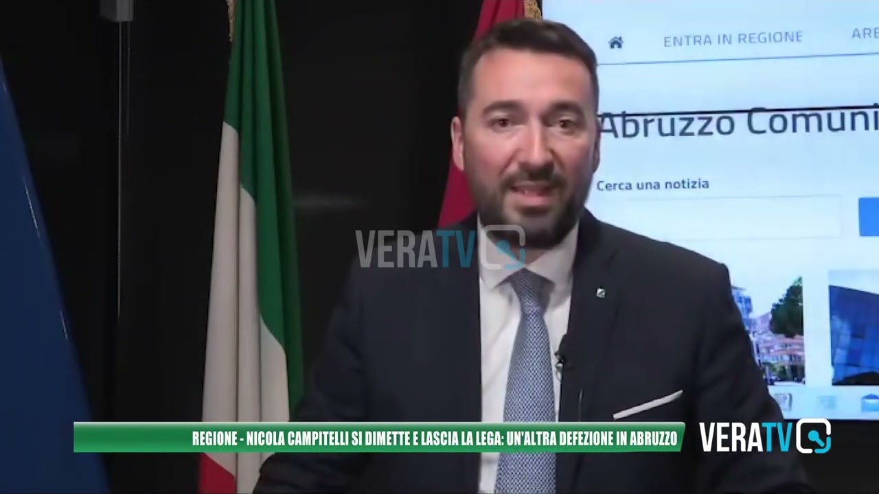 Regione Abruzzo – Nicola Campitelli si dimette, un’altra defezione per la Lega